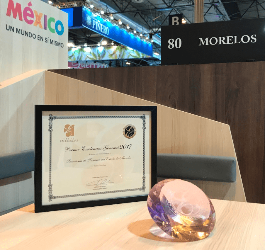 Gana Morelos premio excelencias en FITUR 2018