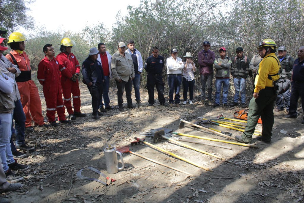 Continúan capacitaciones municipales para la atención a incendios forestales