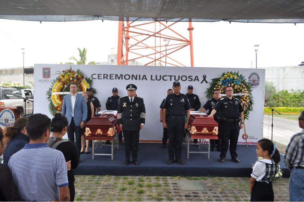 Realiza CES ceremonia luctuosa de los oficiales Julio César Yáñez Álvarez y Guillermo Albarrán Esquivel