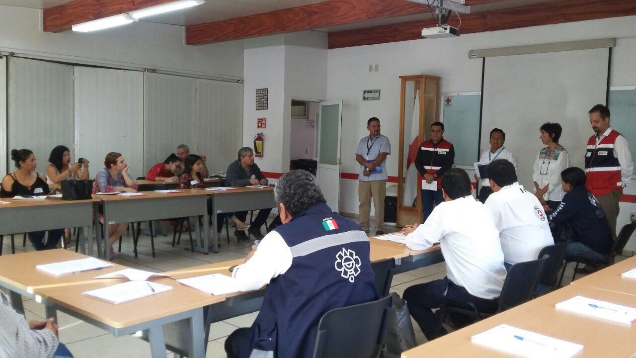 Cruz Roja realiza talleres para el Fortalecimiento de los Sistemas Municipales de Protección Civi
