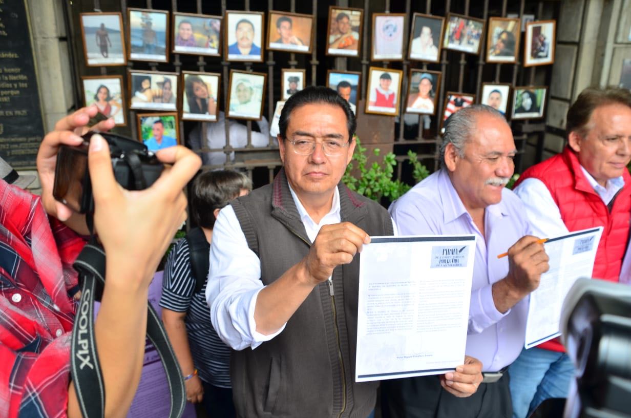 Víctor Caballero comprometido a erradicar la violencia contra las mujeres en Morelos