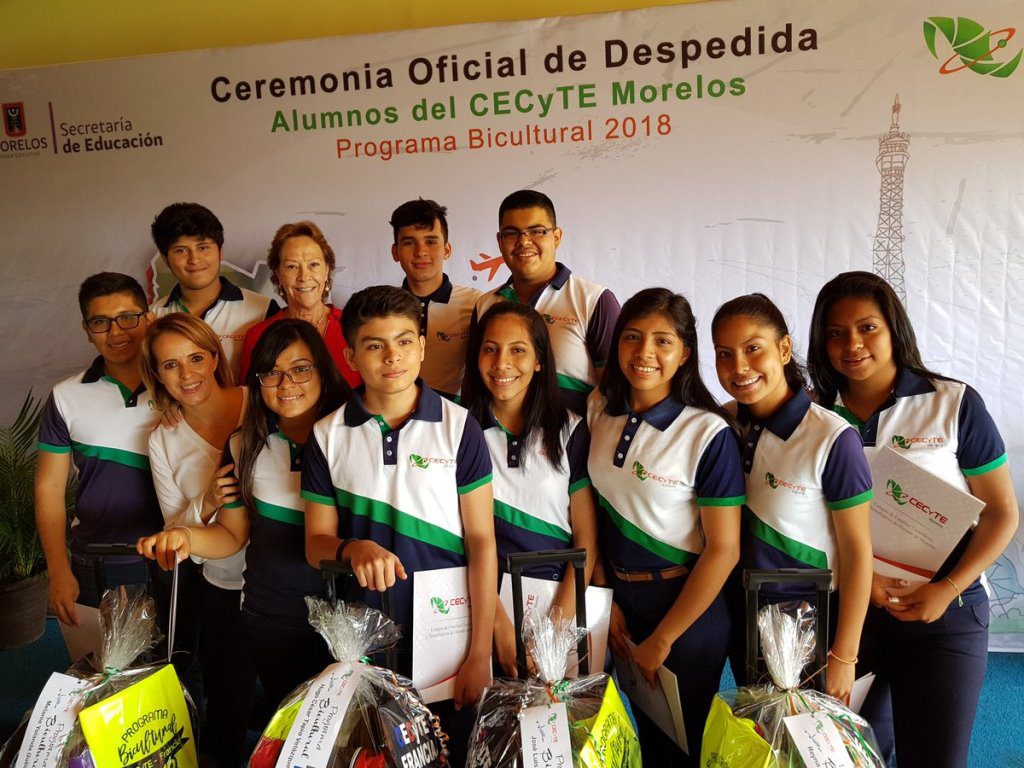 Viajan a Francia estudiantes del CECyTE Morelos