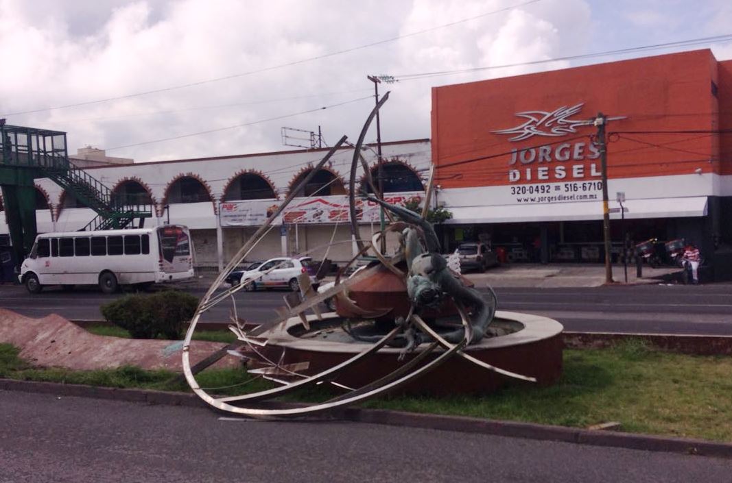 Desaparece escultura que estaba en crucero de Tizoc