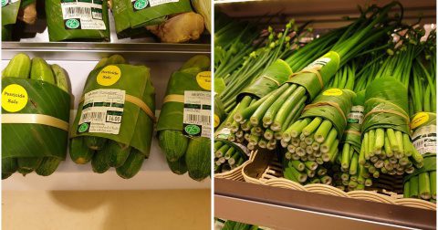 Tailandia le dice adiós a las bolsas de plástico y le da la bienvenida a las hojas de plátano