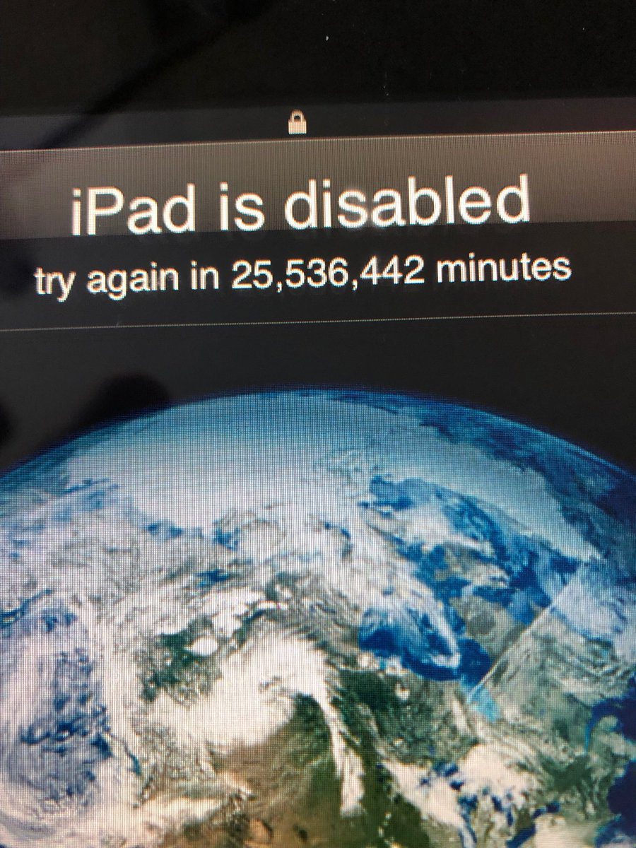 Niño bloquea el iPad de su papá por más 25 millones de minutos