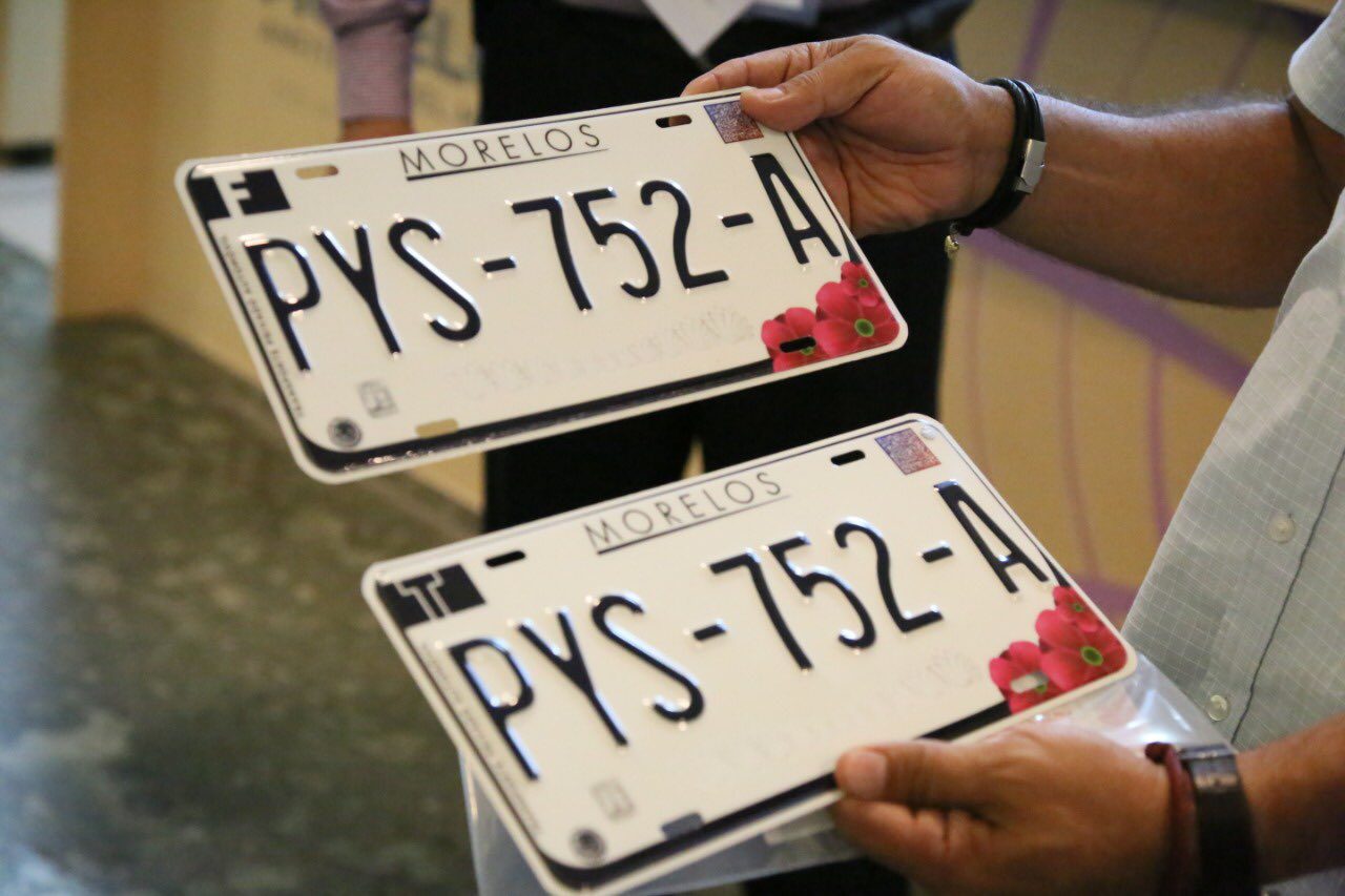 Esta es la nueva imagen de las placas de Morelos