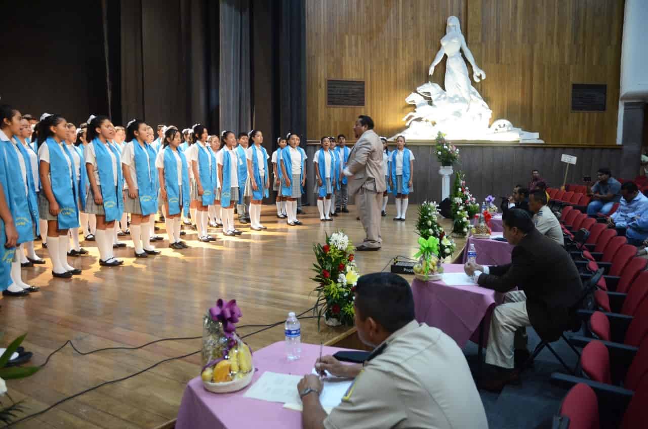 Realizan concurso de Himno Nacional en Cuautla
