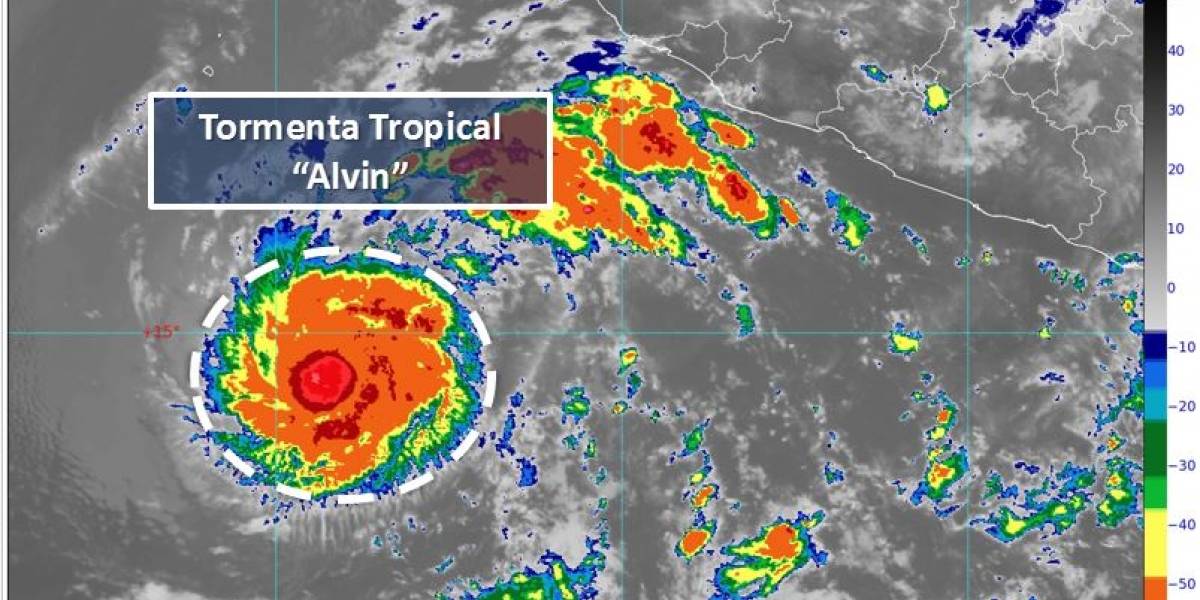 Se forma Tormenta Tropical Alvin en el océano Pacífico