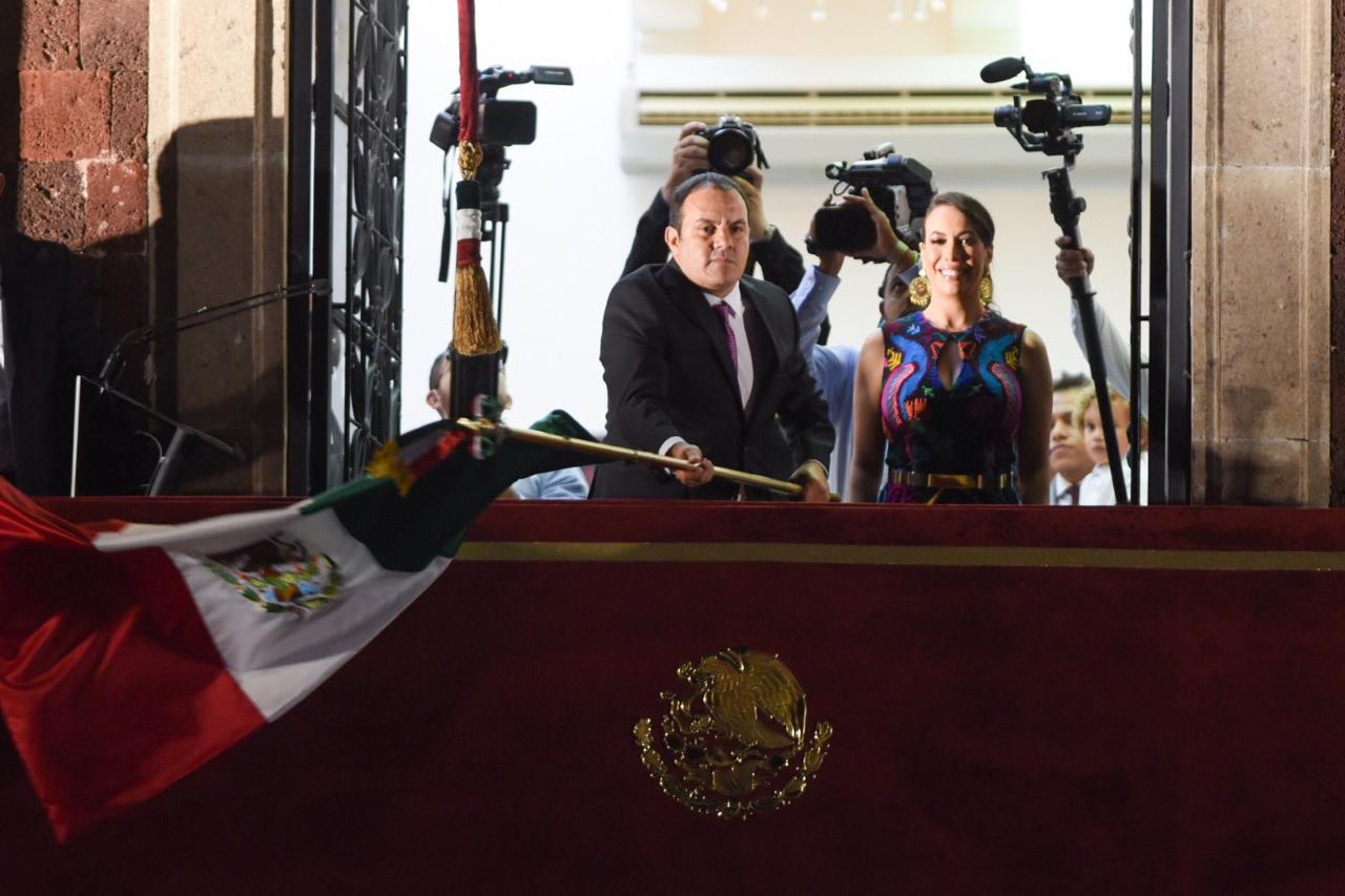 Cuauhtémoc Blanco preside su primer Grito de Independencia en Morelos