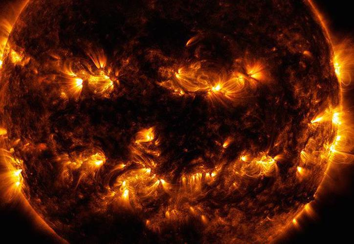 La NASA capta el Sol como una calabaza de Halloween