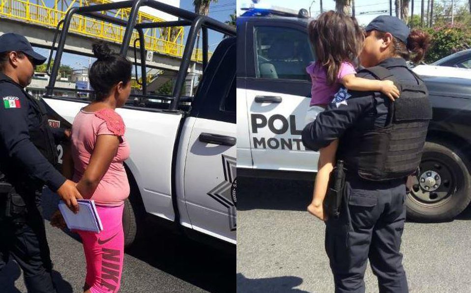 Mujer amenaza con lanzar a su hija desde un puente peatonal