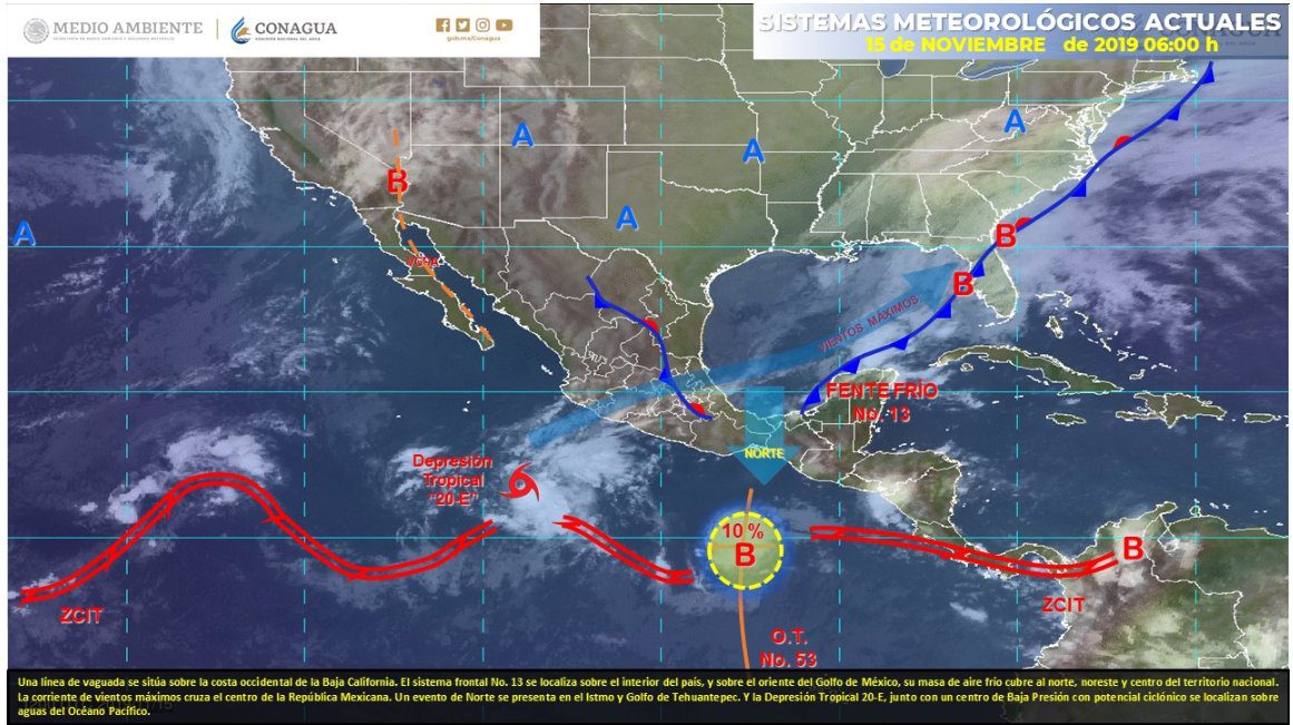 Pronostican lluvias ligeras para el fin de semana