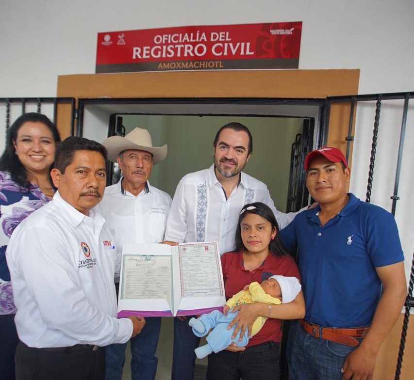 Abren primera oficialía de REGISTRO CIVIL en Coatetelco