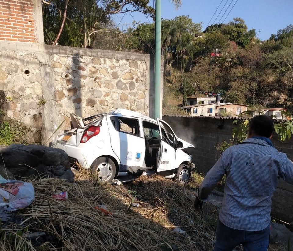 Vuelva taxi en la colonia Lagunilla de Cuernavaca