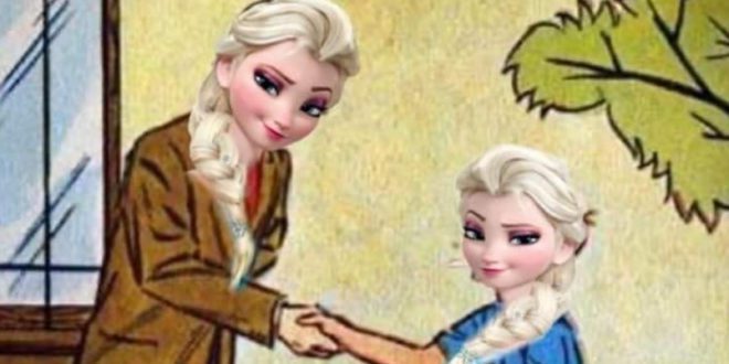 Elsa se convierte en el primer MEME viral del 2020