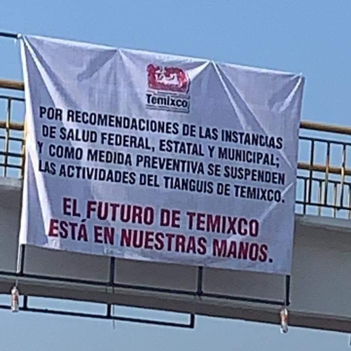 Tianguis de Temixco no se instalará como medida contra el COVID-19