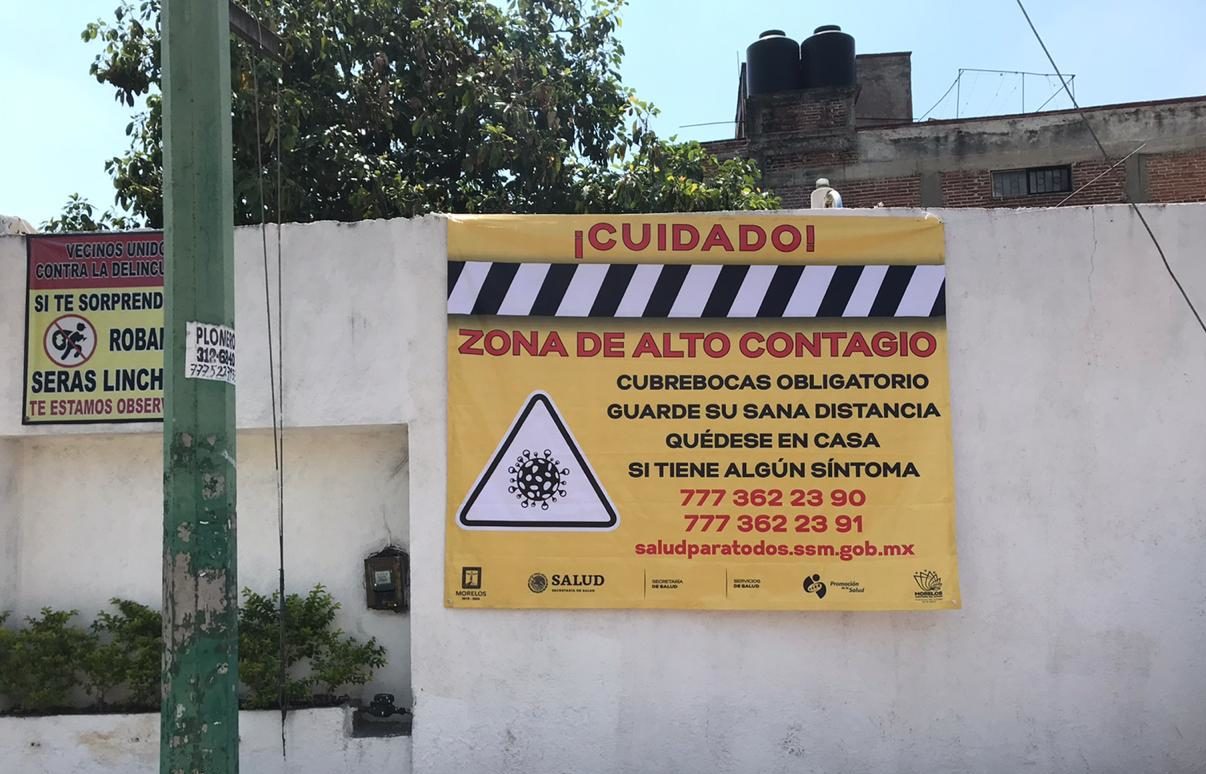 Señalan ZONAS de ALTO CONTAGIO de COVID-19 en Morelos
