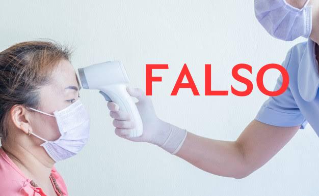 FALSO los termómetros infrarrojos o de pistola NO causan daño oftalmológico y neuronal