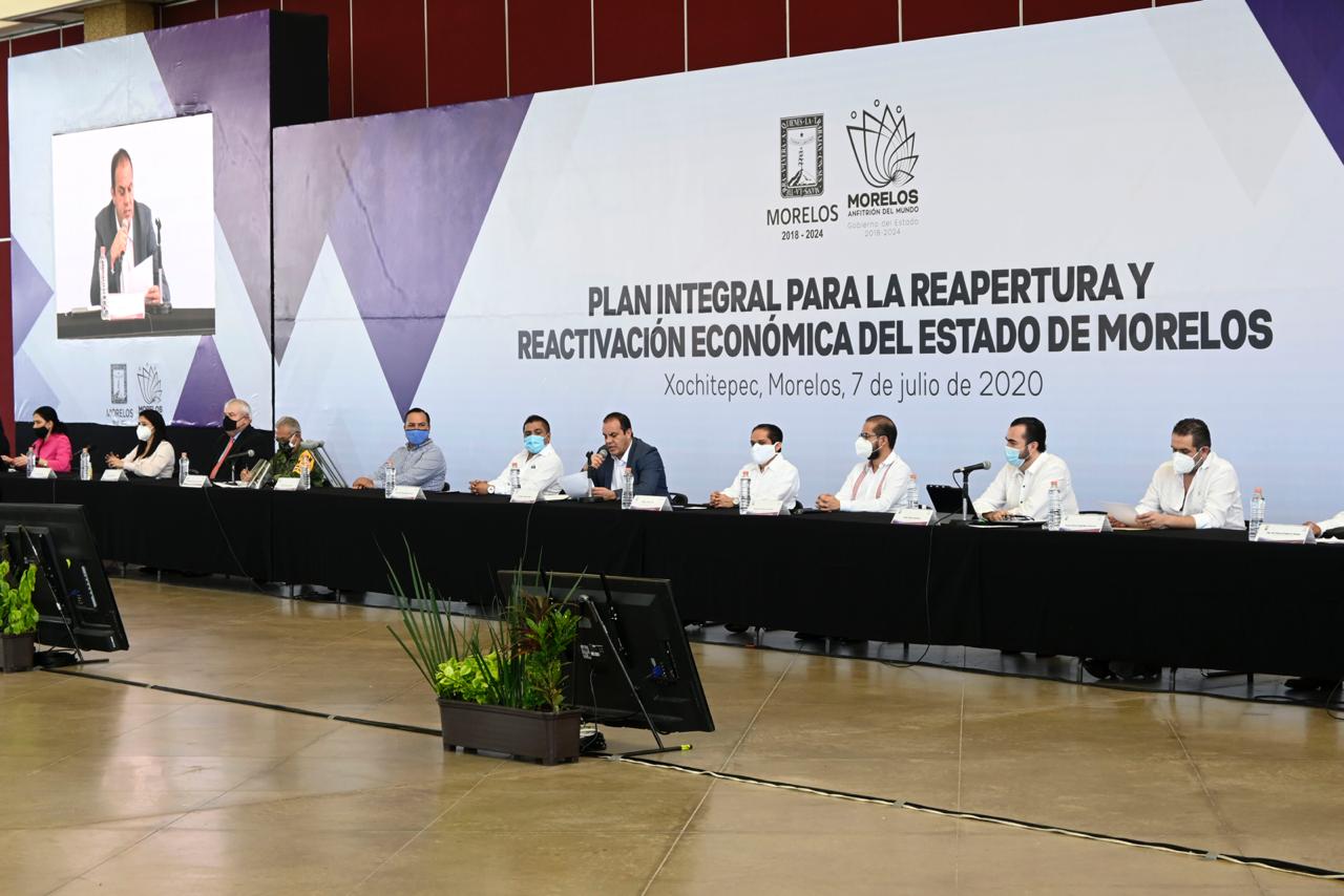 Presentan Plan para la Reapertura y Reactivación Económica del Estado de Morelos