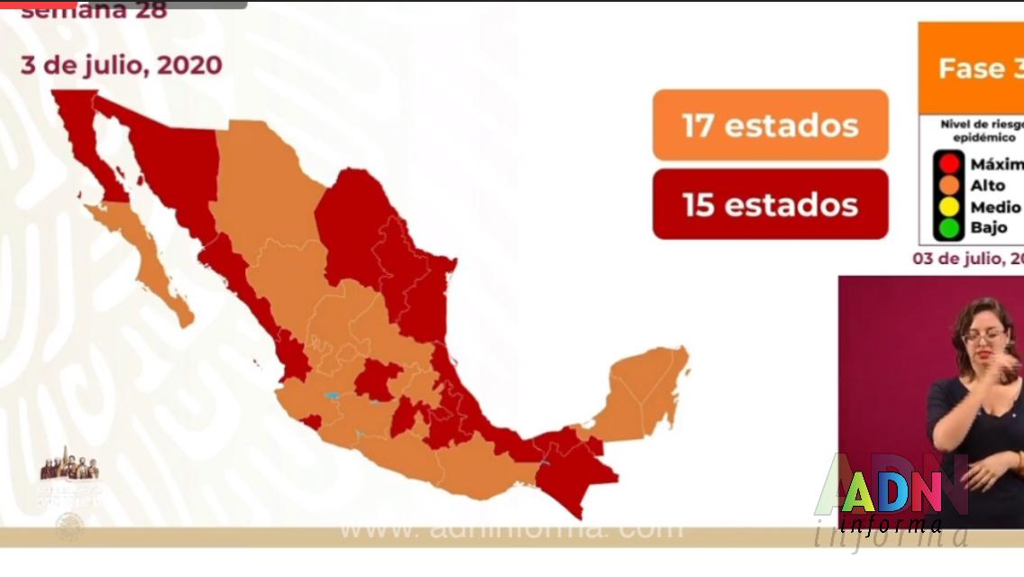 Morelos pasa a SEMÁFORO NARANJA esta semana