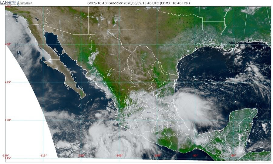 Tormenta Tropical Elida ocasionará lluvias Jalisco, Colima, Michoacán y Guerrero