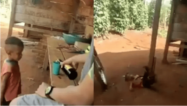 (VIDEO) Emborrachan a niño de 3 años solo para reírse  de él y los detienen