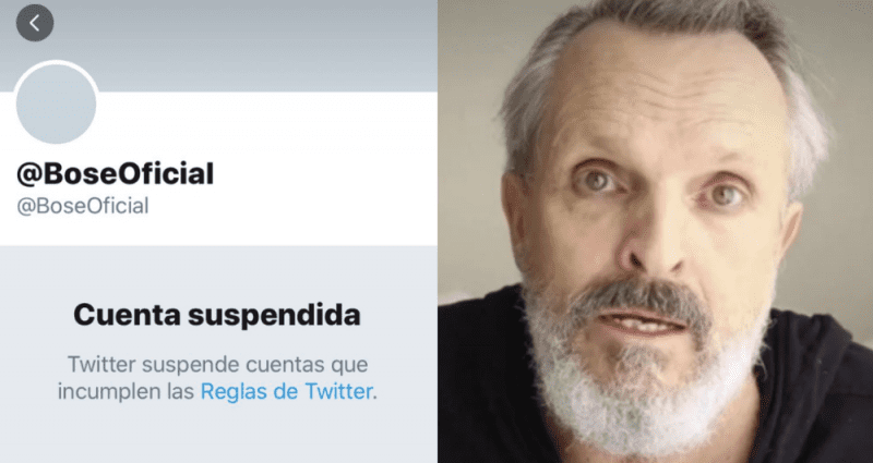 Miguel Bosé desaparece de sus redes sociales