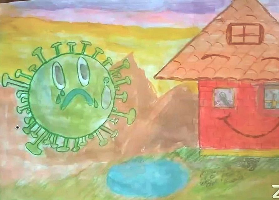 Premian a niños que realizaron dibujos sobre el COVID-19