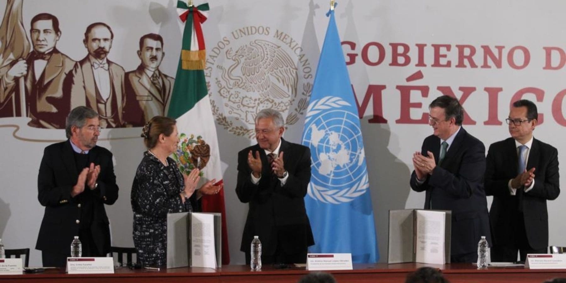 México firma convenio con la UNOPS para la compra de medicamentos