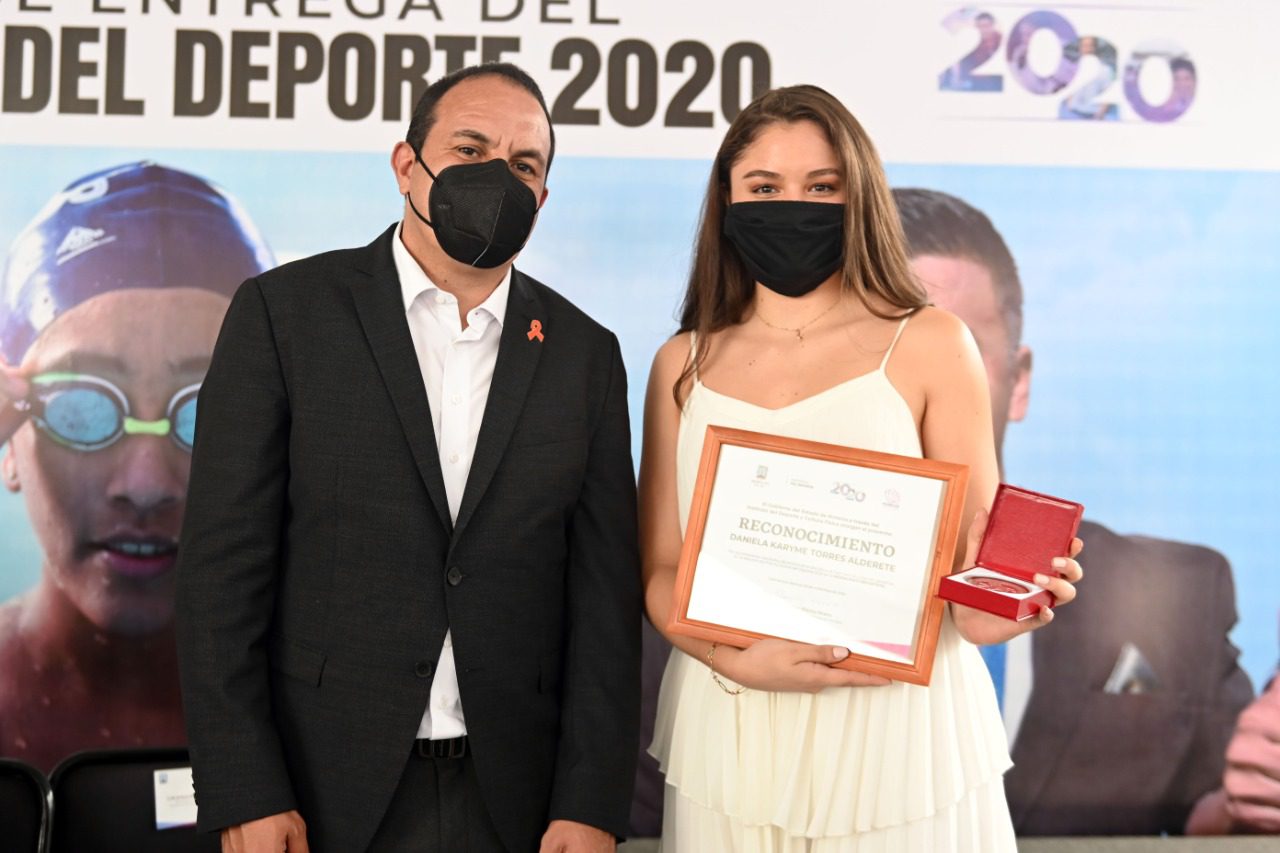 Daniela Torres recibe el Premio Estatal del Deporte Morelos 2020