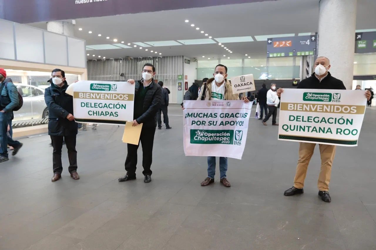 Llegan los primeros médicos a la CDMX para sumarse a la lucha contra el Covid-19