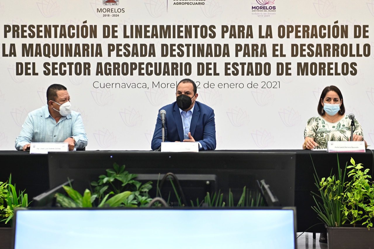 Sedagro presenta Programa de Maquinaria pesada para productores de Morelos