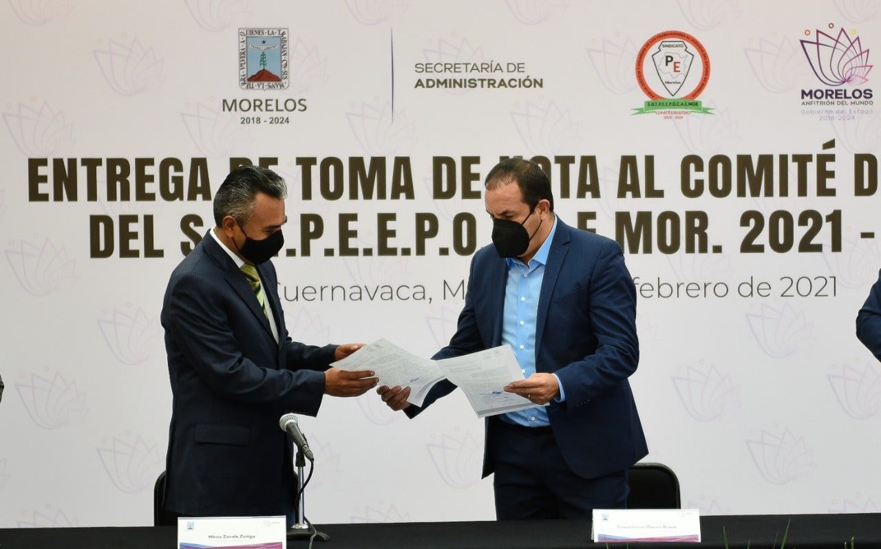 Refrenda administración de Cuauhtémoc Blanco compromiso y respeto a la vida sindical