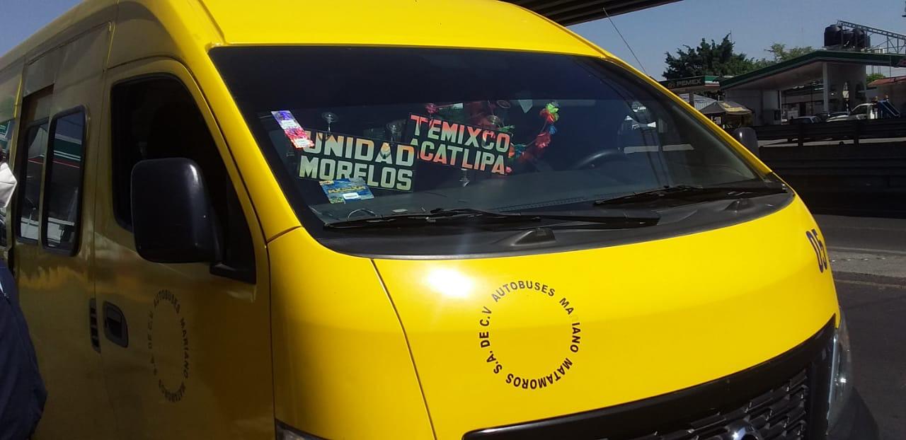 SMyT realiza supervisión del transporte público en Temixco