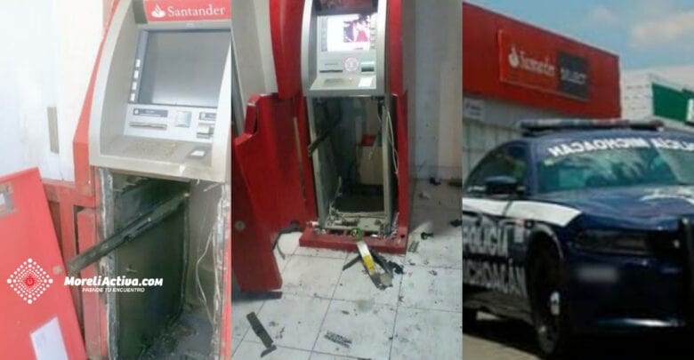 Roban un millón de pesos de tres cajeros de Morelia
