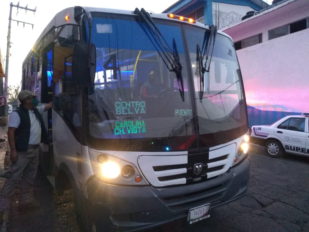 Implementan Operativo Pasajero Seguro en transporte público