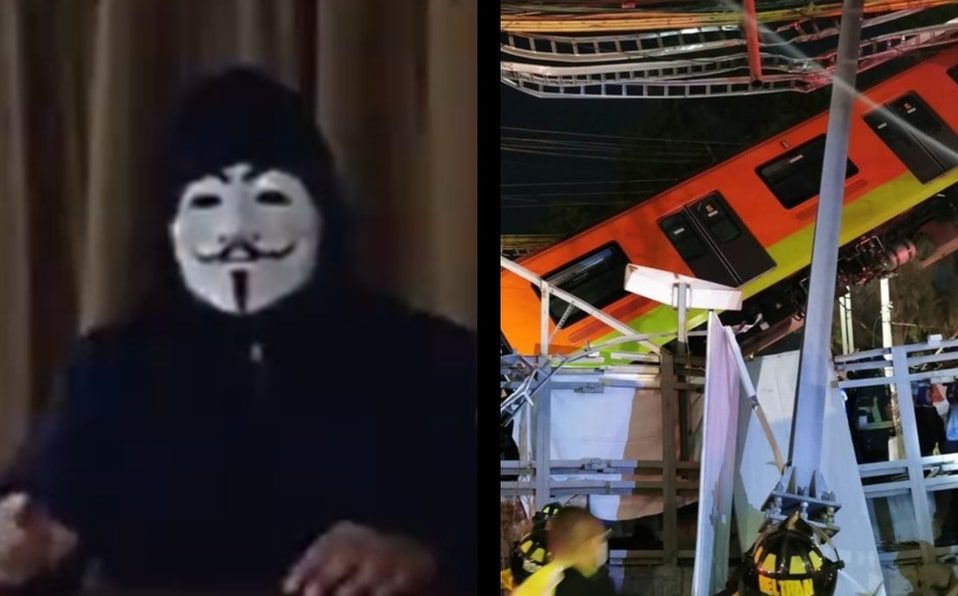 Reaparece ‘Anonymous’ en México, busca vengar las muertes de la Línea 12 del Metro
