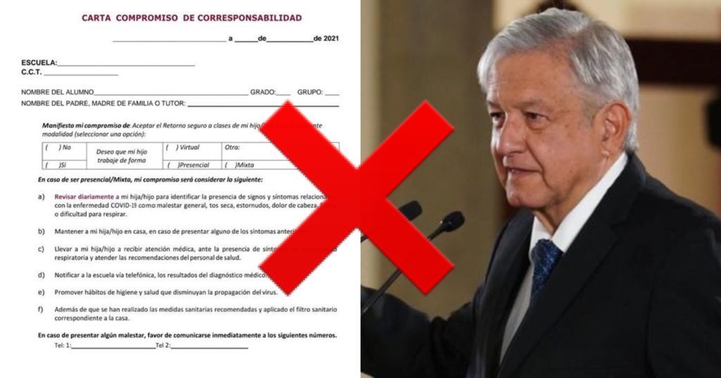 Carta responsiva de la SEP no es OBLIGATORIA: AMLO