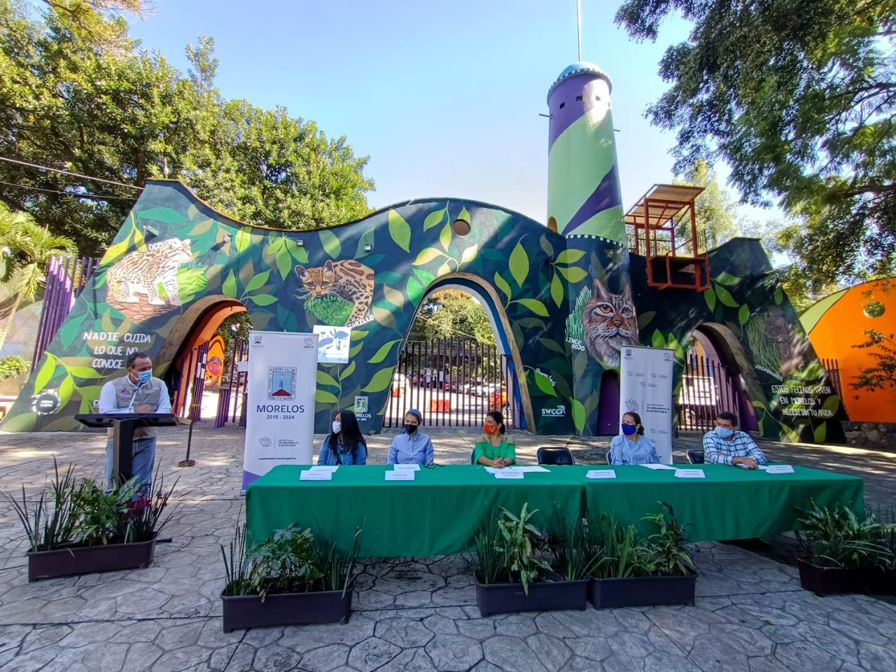 El Parque Chapultepec tiene nueva imagen con mural de pequeños felinos