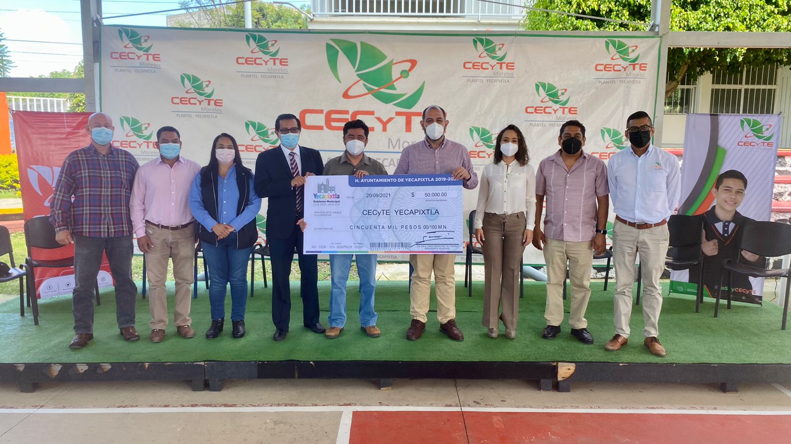 Entrega Yecapixtla apoyo económico al CCyTE