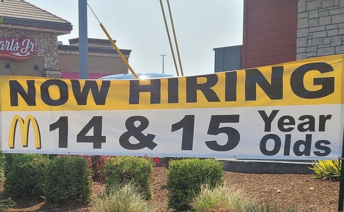 McDonald’s comenzó a contratar jóvenes de 14 y 15 años en Estados Unidos
