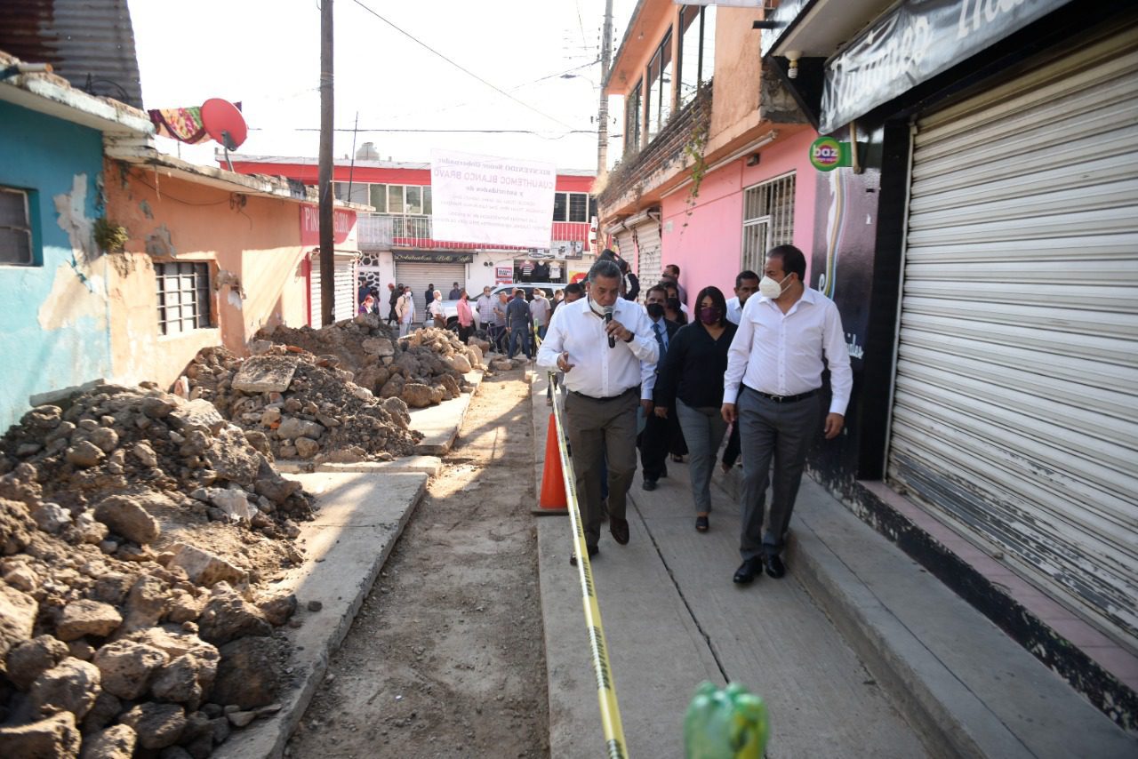 Inician construcción de drenaje en Tejalpa, Jiutepec