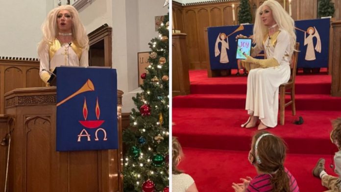 (VIDEO) ¡Nunca antes visto! Pastor predica vestido de drag queen