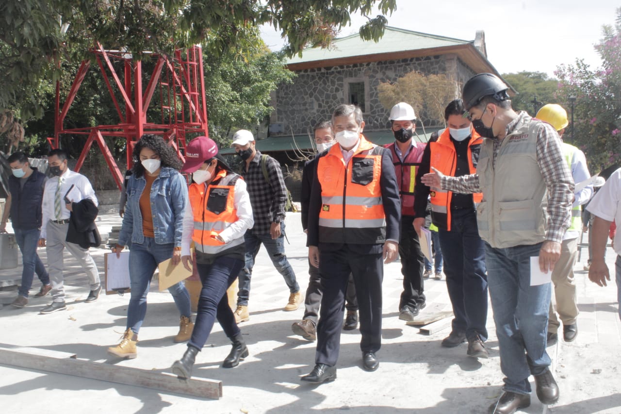 Supervisa JL Urióstegui obras en Patios de la Estación