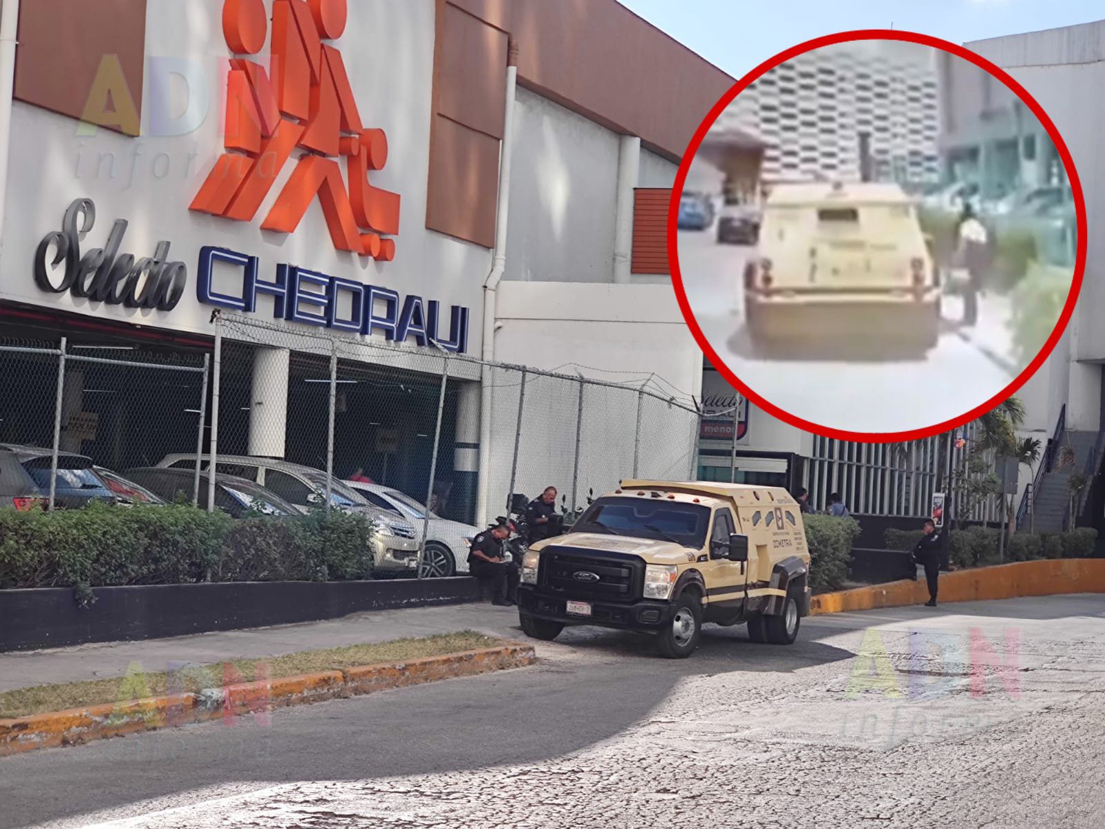 [VIDEO] Roban más de 4 MDP a camión de valores en Cancún