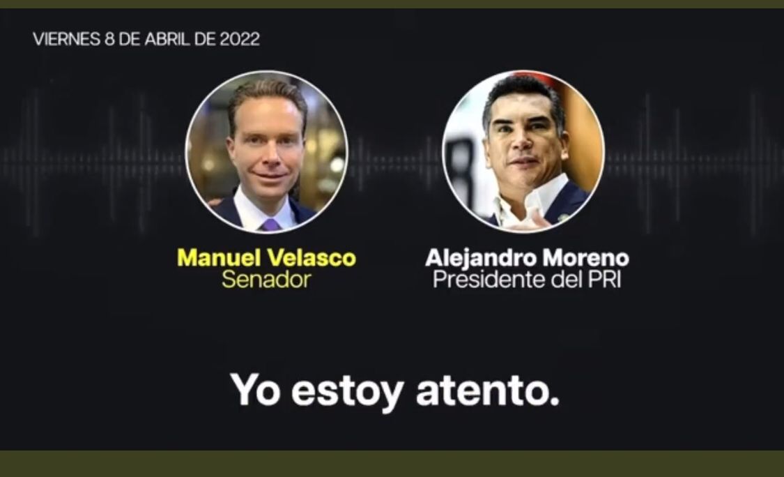Alejandro Moreno acusa amenazas de Morena en audio filtrado con Manuel Velazco