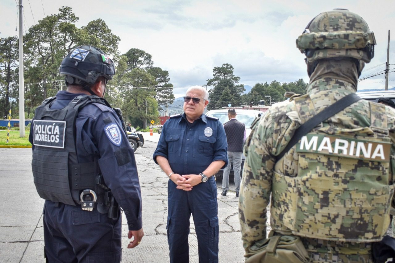 Mantienen recorridos en Morelos Sedena, Marina, Guardia Nacional y la CES