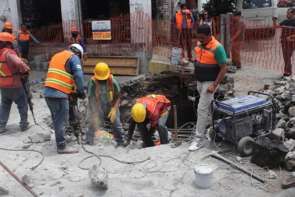 Realizan reconstrucción de drenaje pluvial en colonia el empleado en Cuernavaca
