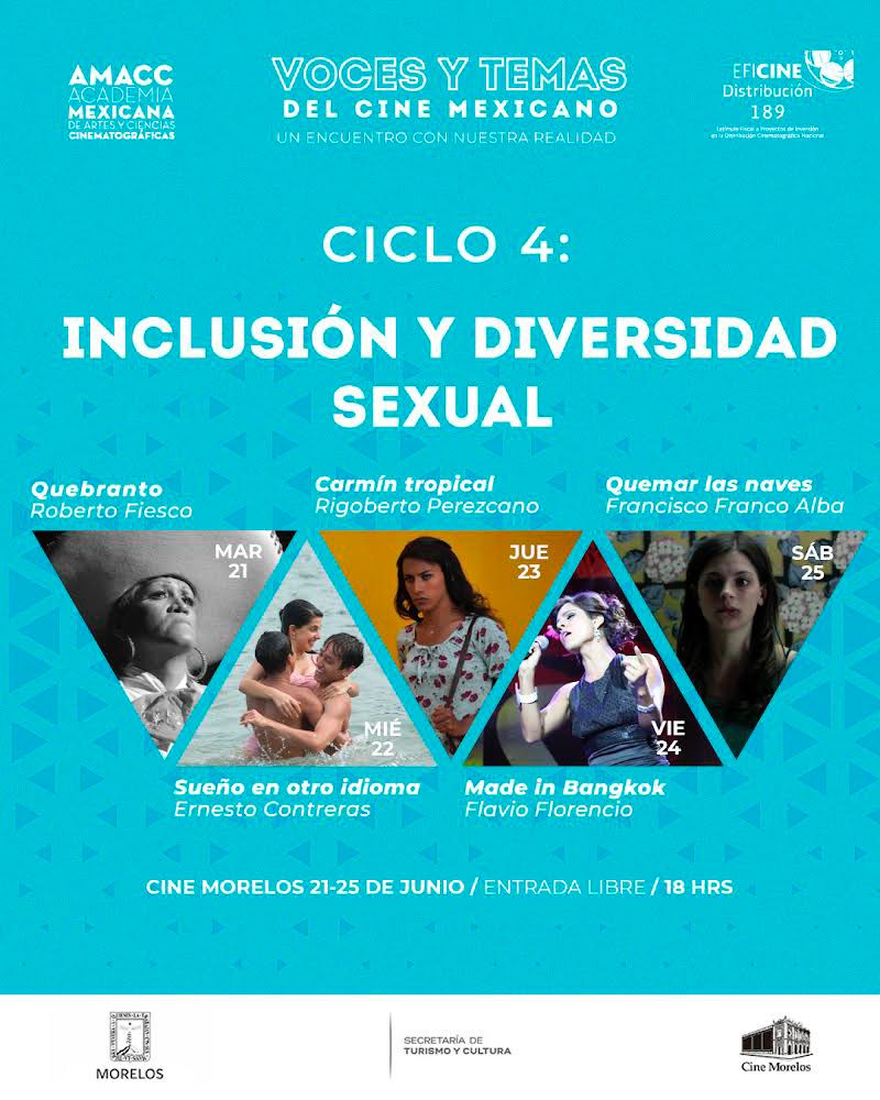 Anuncian cartelera LGBT+ en el Cine Morelos