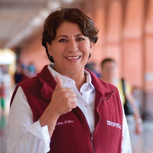 Delfina Gómez entre los candidatos de Morena para la gubernatura de Edomex
